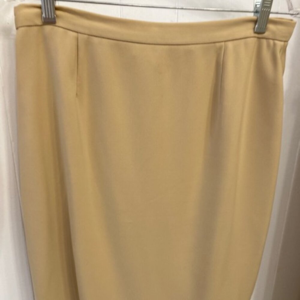 Skirt, lined, 12, dark yellow